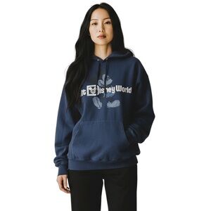 Walt Disney World Disneyland Resorts Unisex Pullover Mickey Mouse Hoodie Navy L